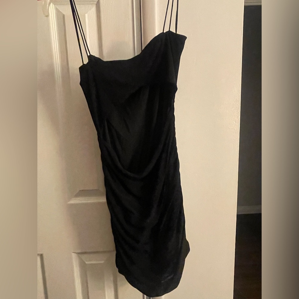 Princess Polly HOLLOWAY WISHES MINI DRESS BLACK